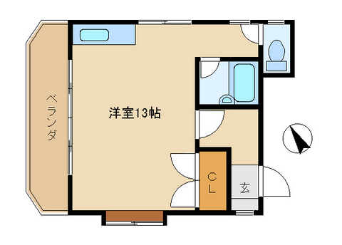 広島市中区舟入南のマンションの間取り