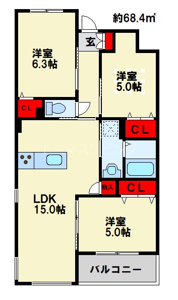 CITRUS TREEの間取り