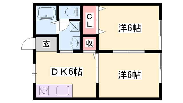 サンシティ兼田の間取り