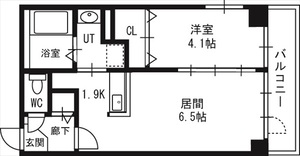 グランカーサ南６条の間取り