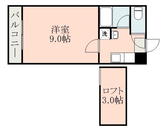 鹿児島市武のマンションの間取り