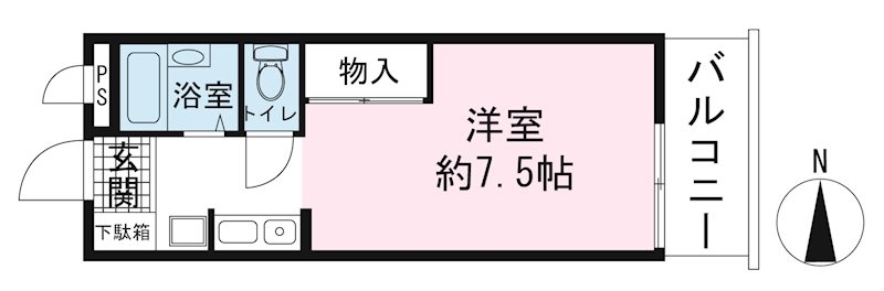 御殿場市新橋のマンションの間取り