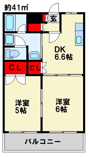 リバーサイド塚田の間取り