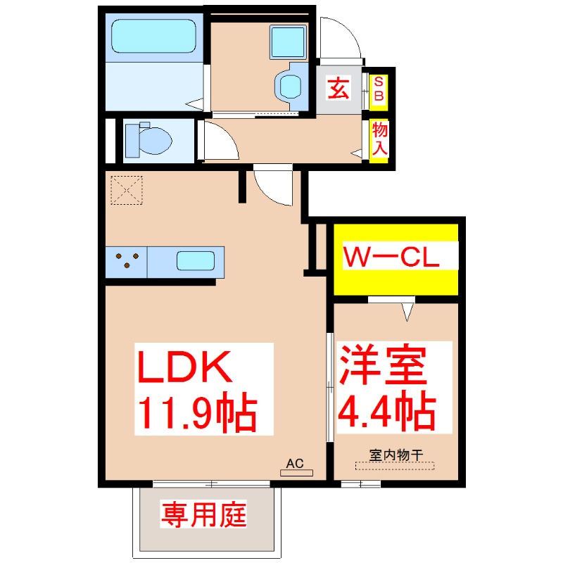 【D-roomビューコートの間取り】