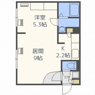 Ｍ－ＳＴＡＧＥ北９条の間取り