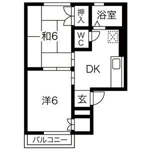 愛知県清須市新清洲２（アパート）の賃貸物件の間取り