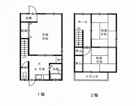 立川アパートＣ棟の間取り