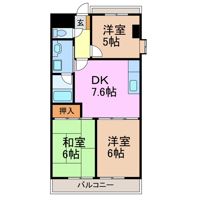 シャトーレ滝ノ水の間取り