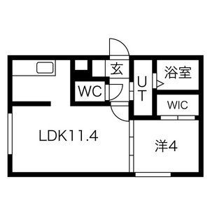 【札幌市中央区南七条西のマンションの間取り】