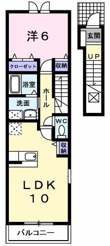 燕市南のアパートの間取り