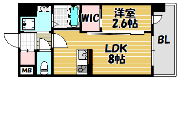 セレニテ放出リアンの間取り