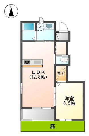 高砂市中島のアパートの間取り