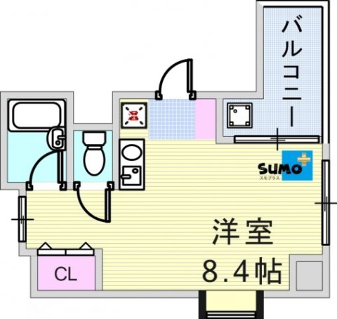 YKハイツ西明石の間取り