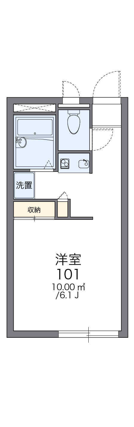 レオパレスアムールハウスの間取り