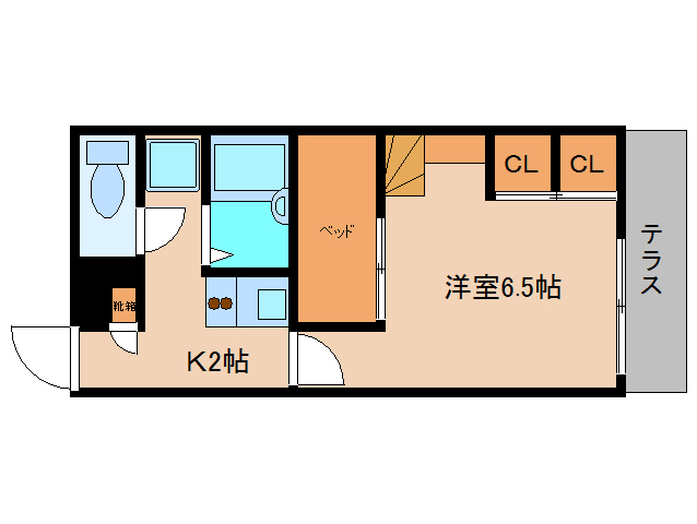 葛城市長尾のアパートの間取り