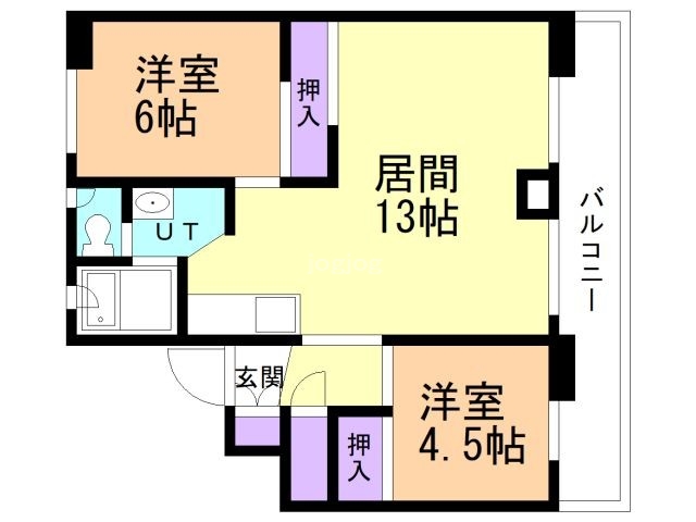 ビレッジハウス双葉１号棟の間取り