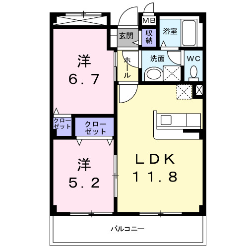 グレイス恵風の間取り