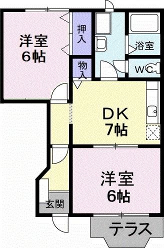 ラフィーネ旭町の間取り