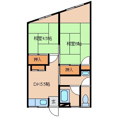 朝日屋アパートの間取り