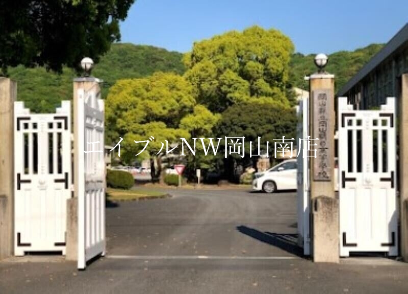 【岡山市北区東古松南町のマンションの小学校】