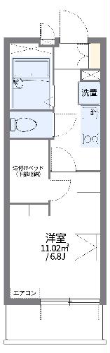 レオパレスコスモスバルの間取り