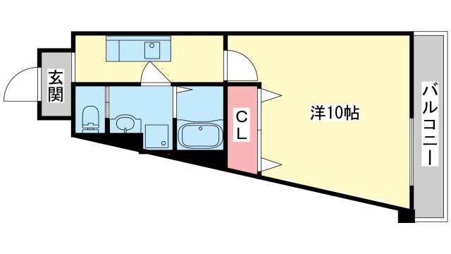 茨木市戸伏町のマンションの間取り