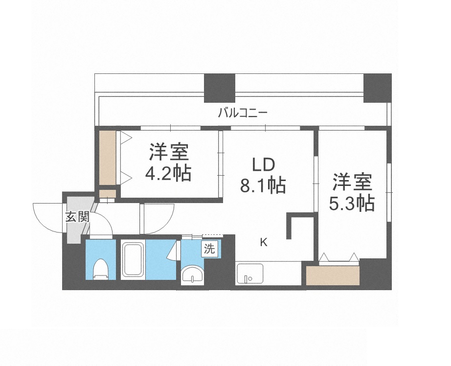 Partire N23(パルティーレN23)の間取り