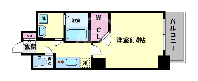 エスリード大阪上本町レジェーロの間取り