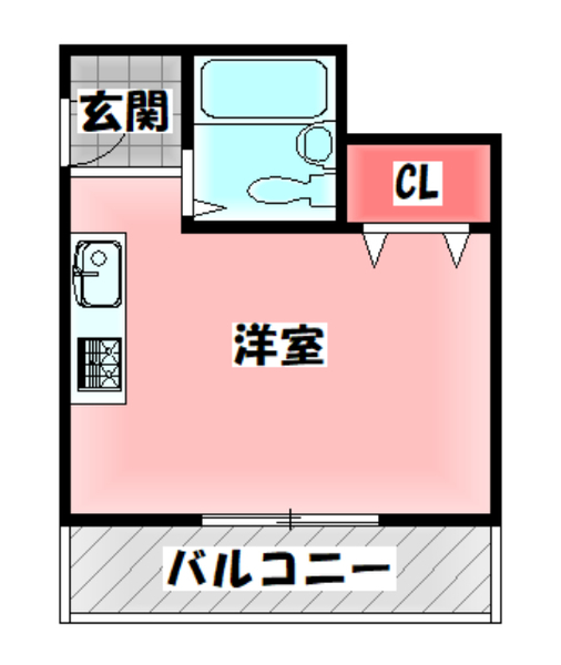 ハイツ大飛の間取り