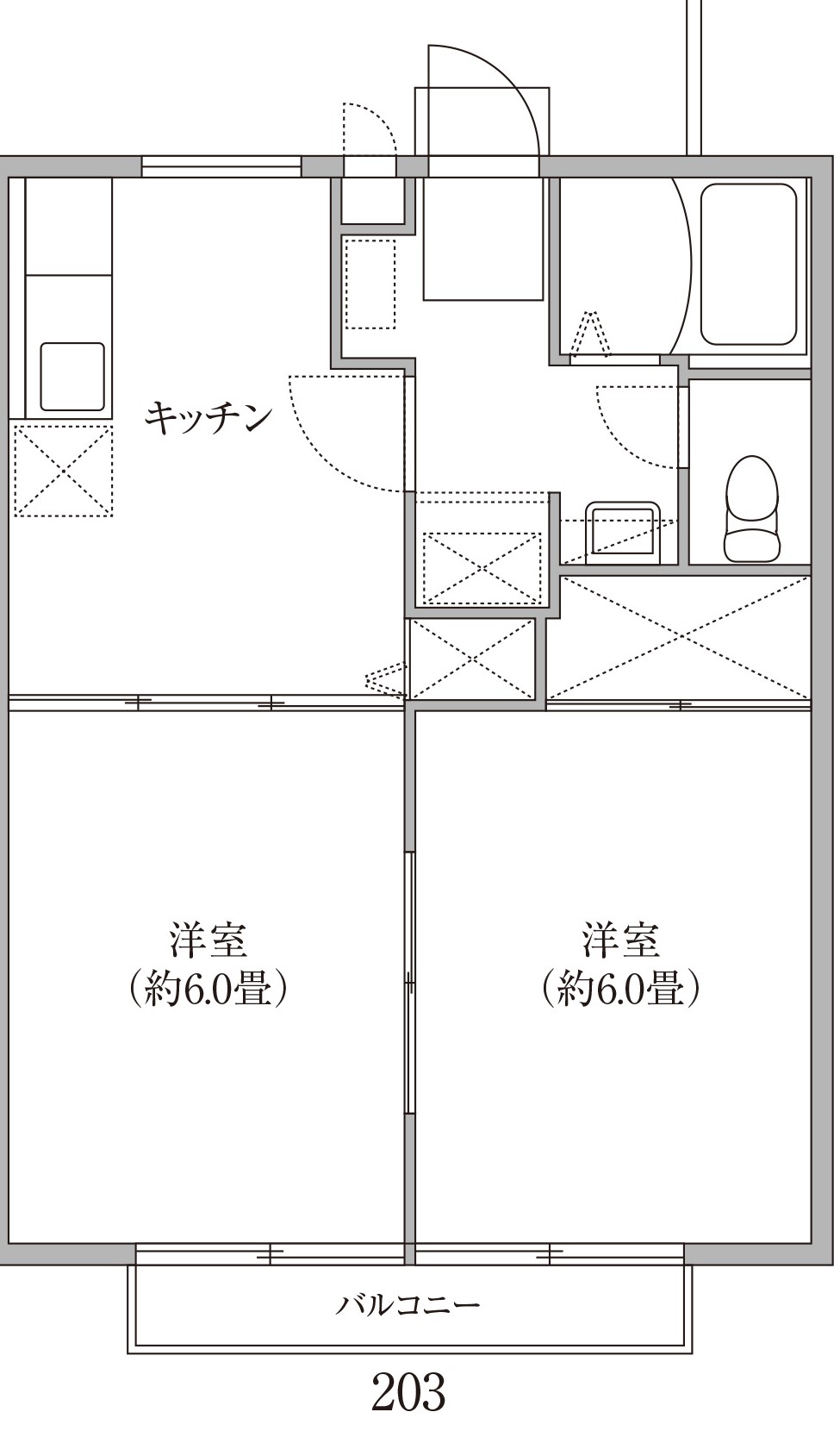 セレステ湘南みそのの間取り