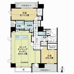 名古屋市東区泉のマンションの間取り