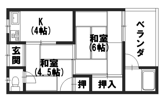 美沢荘の間取り