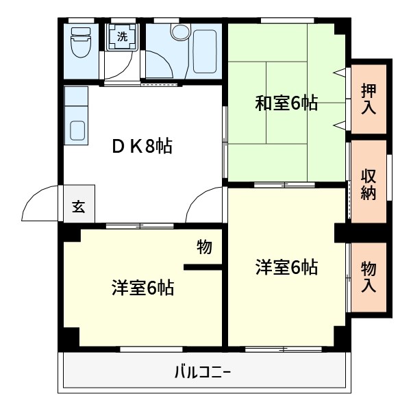 第一宇田川コーポの間取り