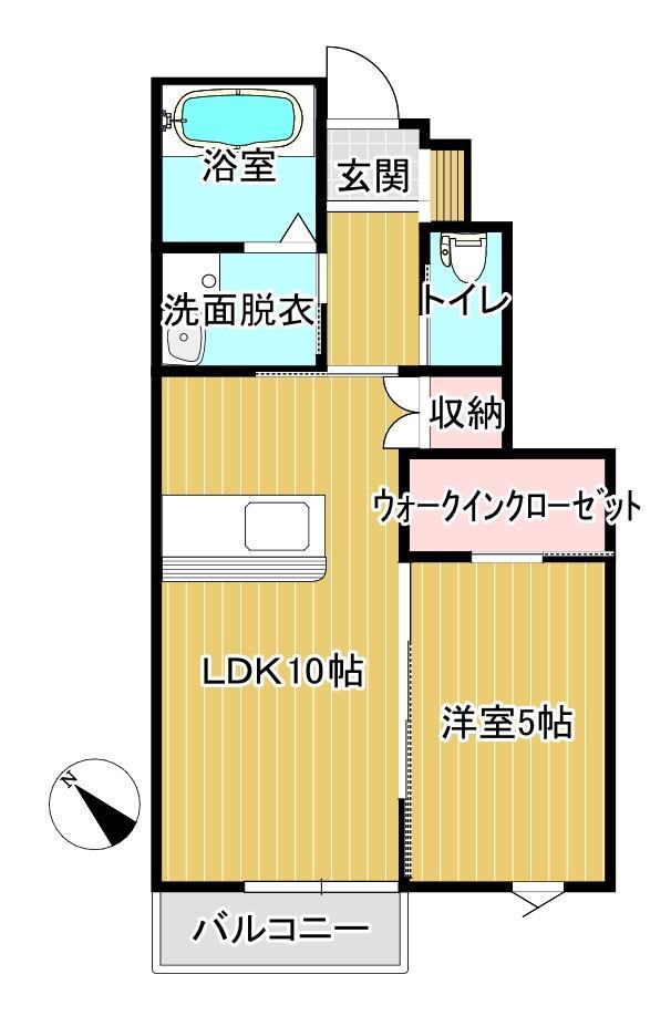 レトワールIIＢの間取り