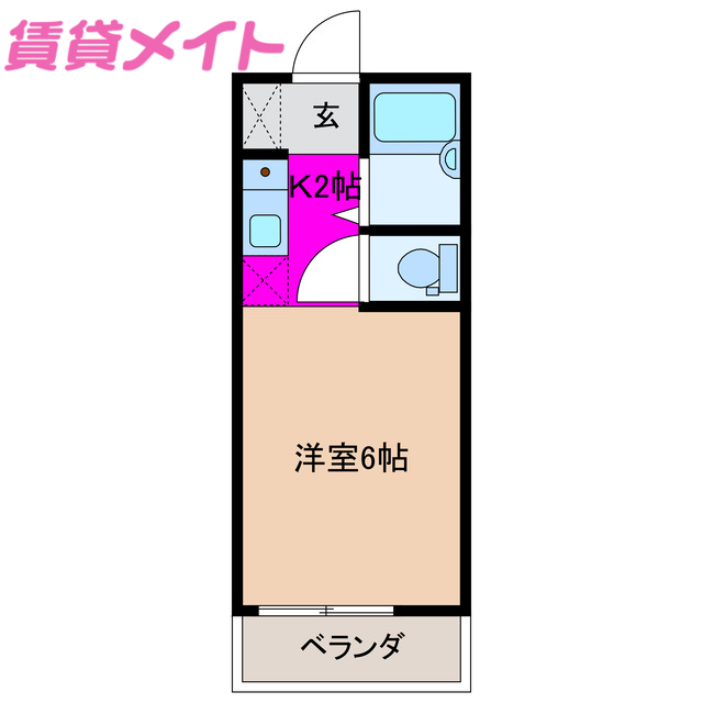 ハイツ城下の間取り