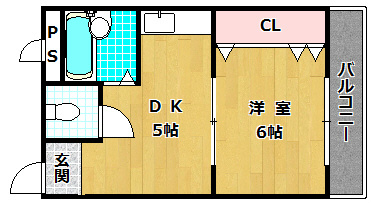 有馬パレス楠葉の間取り