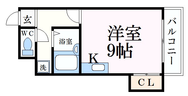 姫路市西庄のマンションの間取り