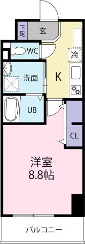 K-クレスト西新町の間取り