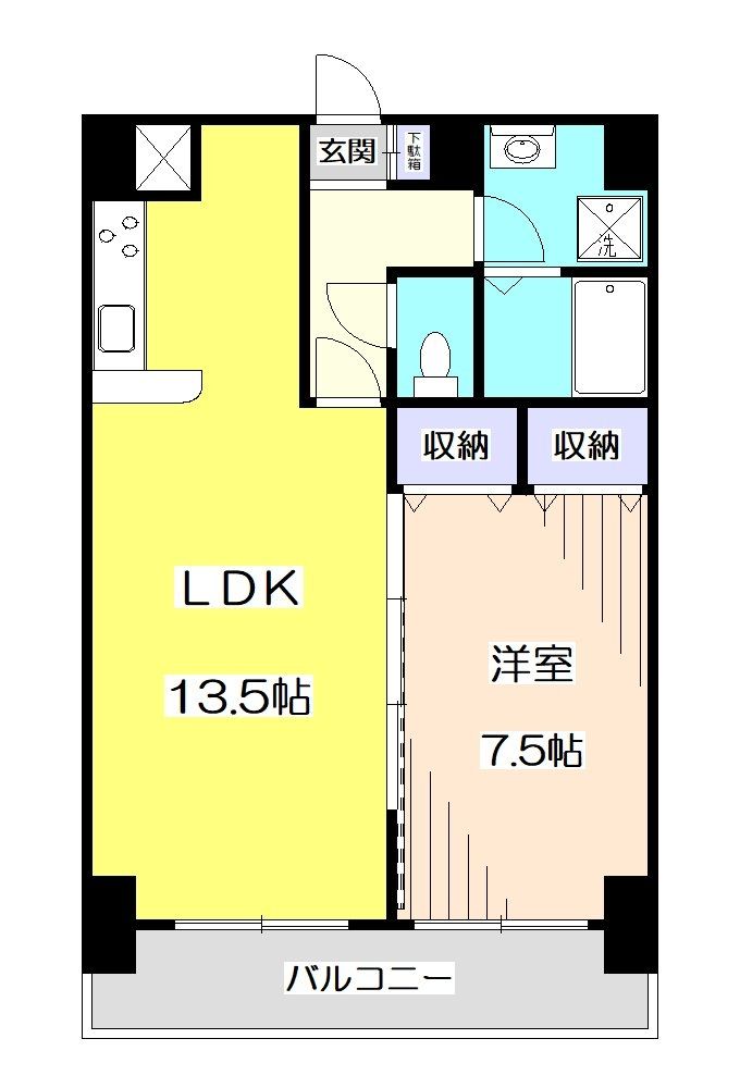 所沢市寿町のマンションの間取り