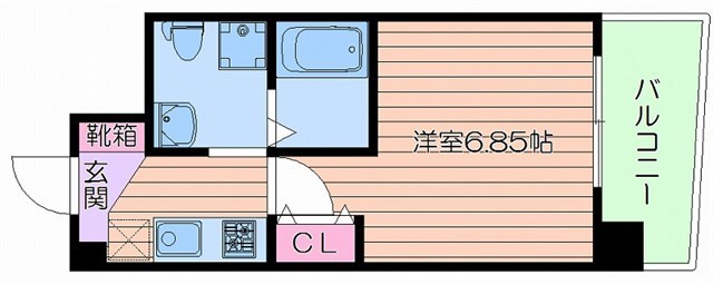 セレニテ江坂ルフレの間取り