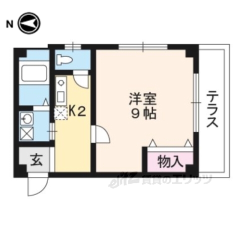 カーサしらかわの間取り