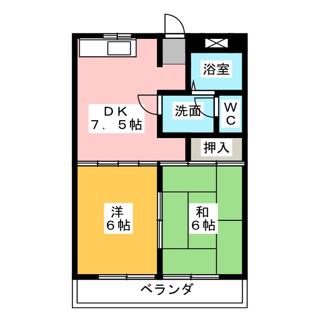 泉ハイツ４５の間取り