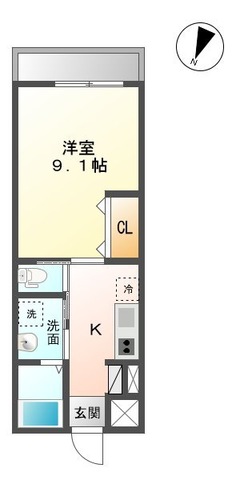 シャイン　ビルドの間取り