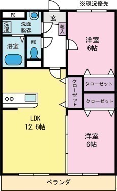 ルノアールIIの間取り