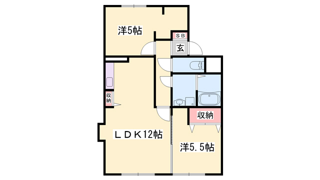 ラメール高砂の間取り