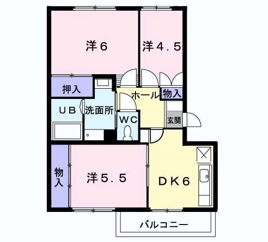 【鎌ケ谷市鎌ケ谷のマンションの間取り】