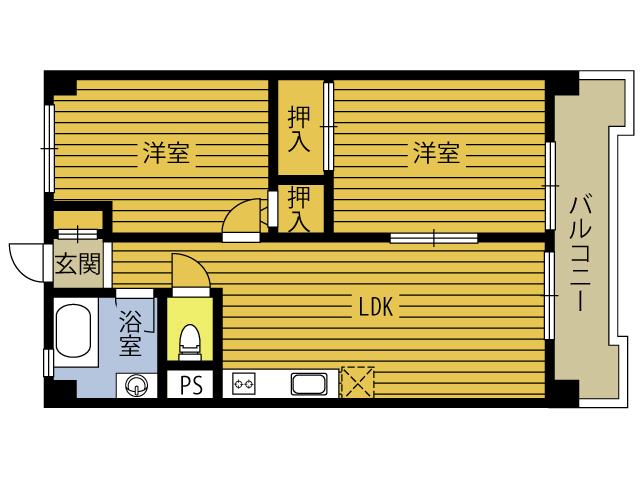 河登ビルの間取り