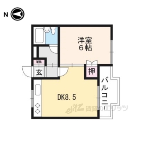 【サンロイヤル七瀬川の間取り】