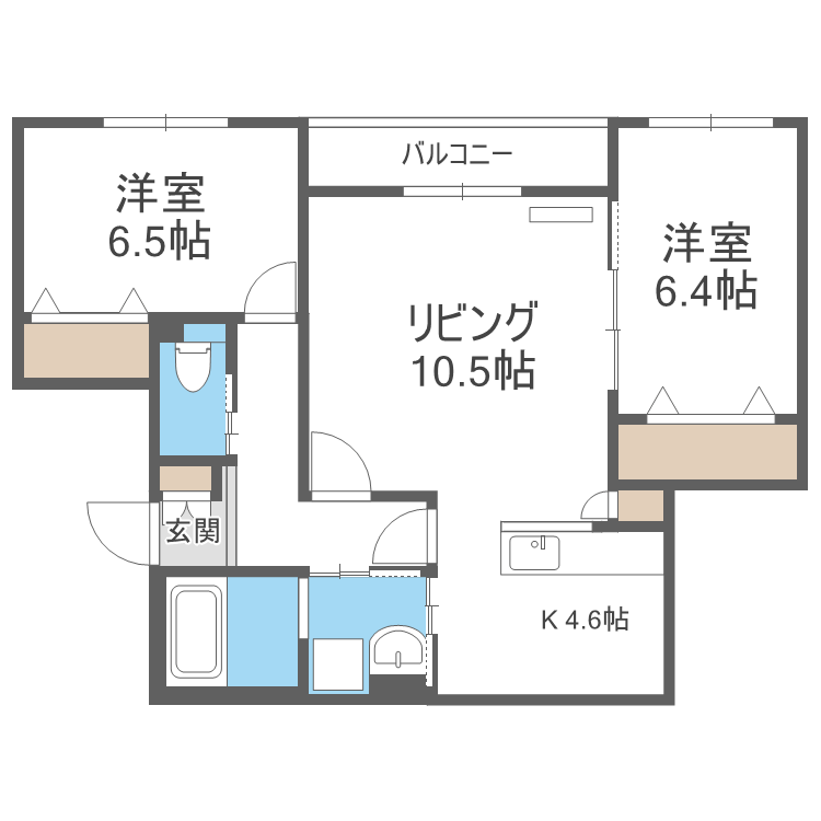 グランメゾン山の手の間取り