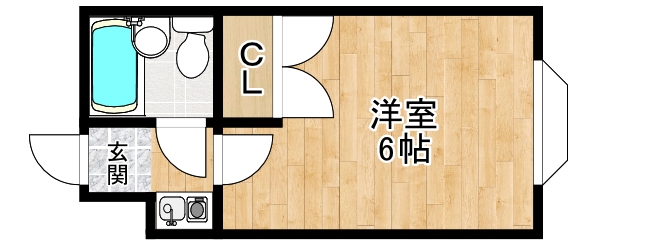 箕面市萱野のマンションの間取り